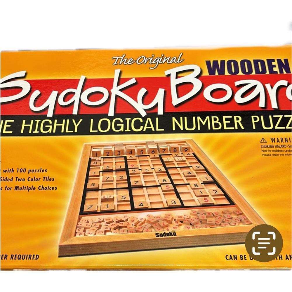 Vintage The Original Wooden Sudoko Board